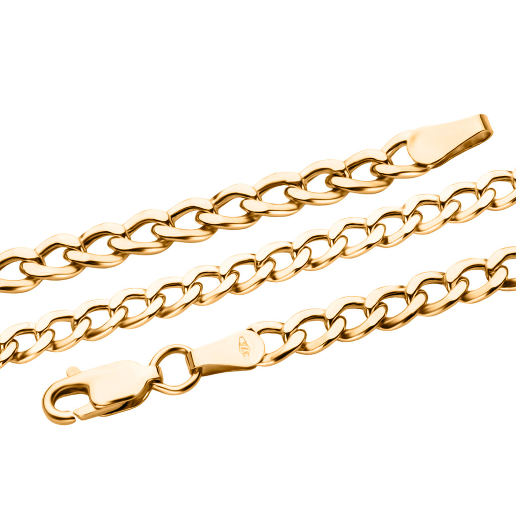 9K Yellow Gold Flat Curb Neckalce (Size - 20) with Lobster Clasp, Gold Wt. 7.13 Gms_8416851_4