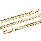 9K Yellow Gold Flat Curb Neckalce (Size - 20) with Lobster Clasp, Gold Wt. 7.13 Gms_8416851_4