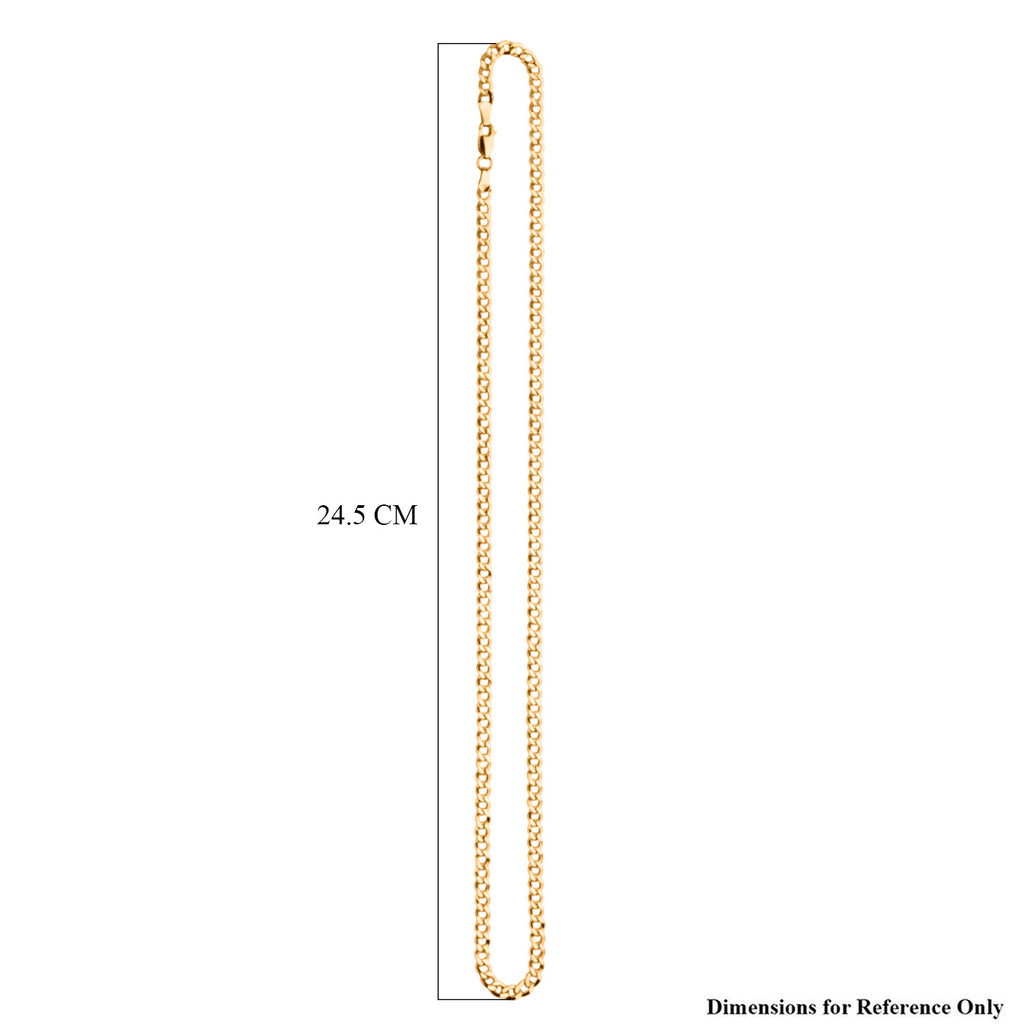 9K Yellow Gold Flat Curb Neckalce (Size - 20) with Lobster Clasp, Gold Wt. 7.13 Gms_8416851_5