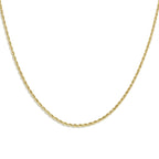 Italian Made-9K Yellow Gold Rope Necklace (Size - 20) with Spring Ring Clasp_8416873