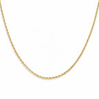 Maestro Collection - 9K Yellow Gold Rope Necklace with Spring Ring Clasp_8416908