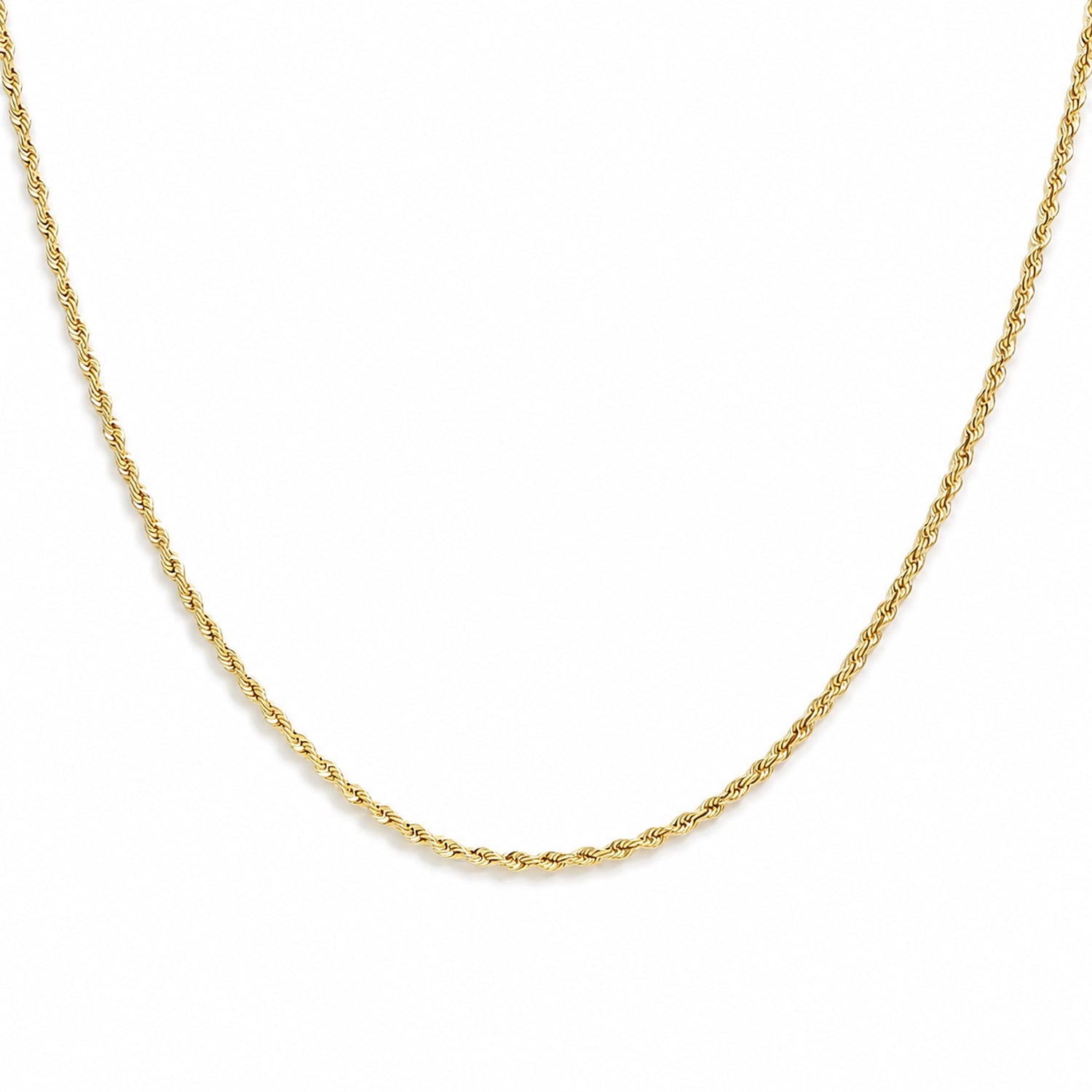 Maestro Collection - 9K Yellow Gold Rope Necklace with Spring Ring ClaspÂ  8416908 0