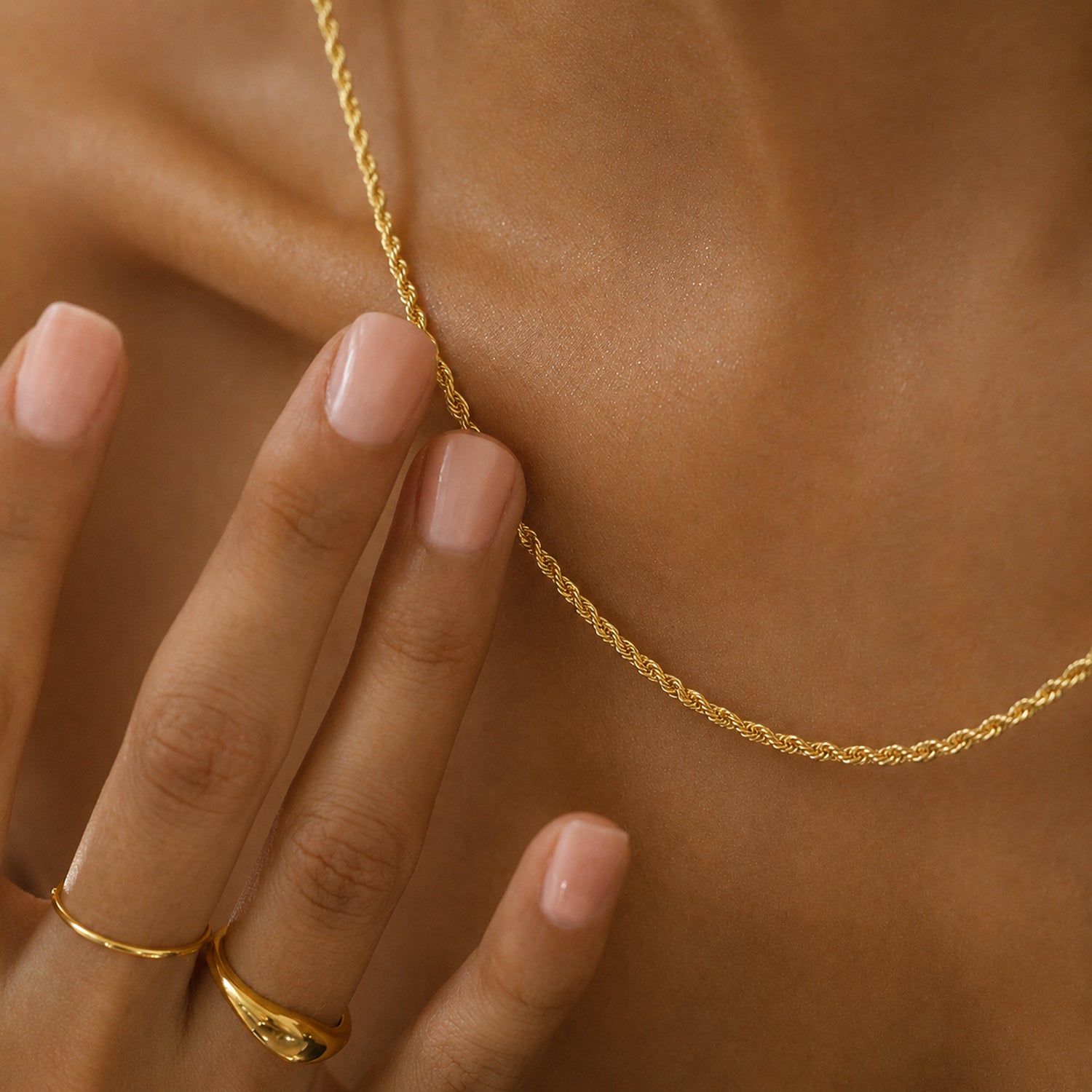 Maestro Collection - 9K Yellow Gold Rope Necklace with Spring Ring ClaspÂ  8416908 2