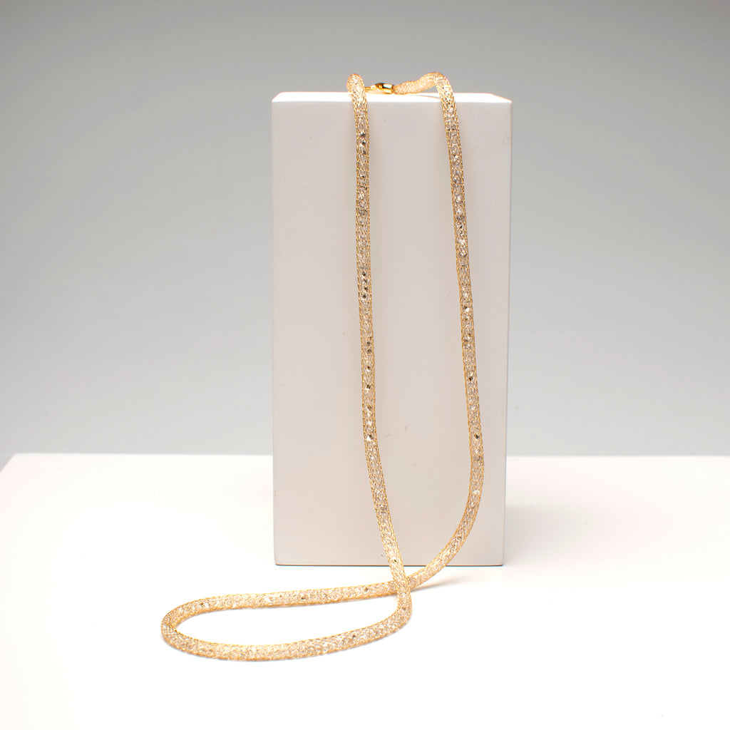 Maestro Collection - 9K Yellow Gold Crochet Necklace (Size - 20)_8416913_1
