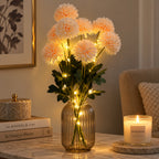 Set of 2 - Faux Flower Branches with LED Lights (50-60cm) - Pink_8418021