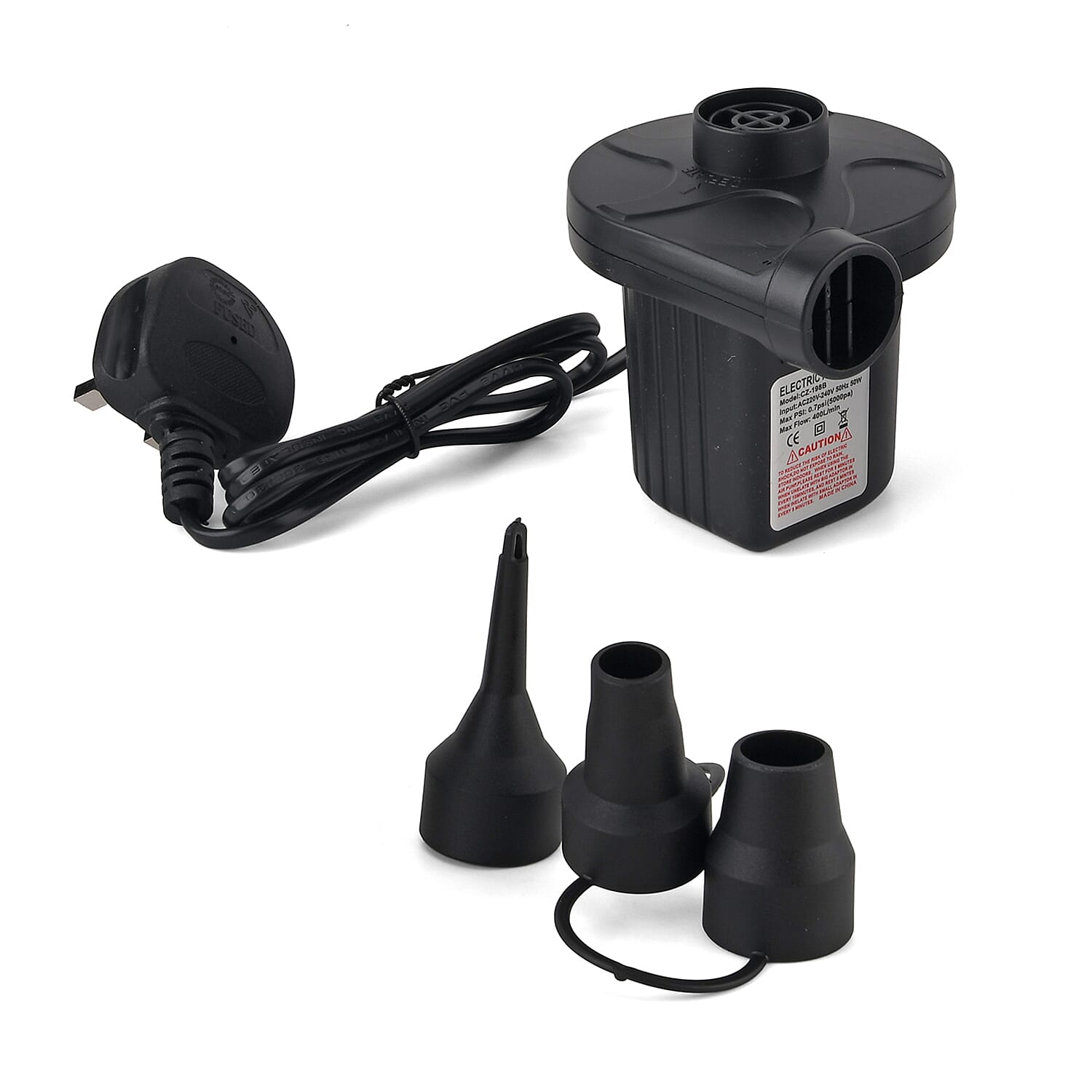 Multi-Purpose 50W High-Volume AC Electric Air Pump W/Code