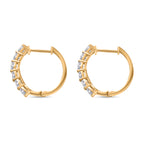 D'Joy Moissanite Hoop Earrings with Clasp in Yellow Gold Plated Sterling Silver 1.90 Ct._8418458_3