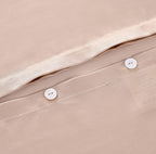 LA Marey Signature 100% Mulberry Silk Pillow Case with Button (Size 75x50 cm) - Beige_8419133_4