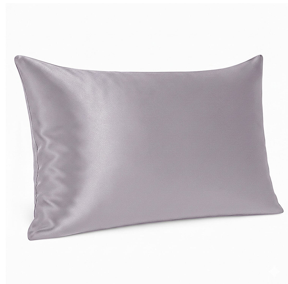 LA Marey Signature 100% Mulberry Silk Pillow Case with Button (Size 75x50 cm) - Silver. V32513247 0