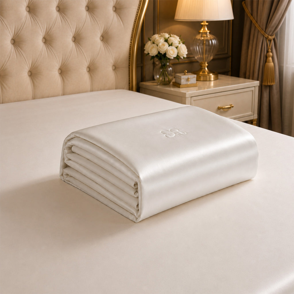La Marey Signature 100% Mulberry Silk Quilt (135 x 200 cm, Single 400Gms) - Ivory_8419167_2