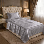 La Marey Signature 100% Mulberry Silk Quilt (135 x 200 cm, Single 400Gms) - Grey_8419176