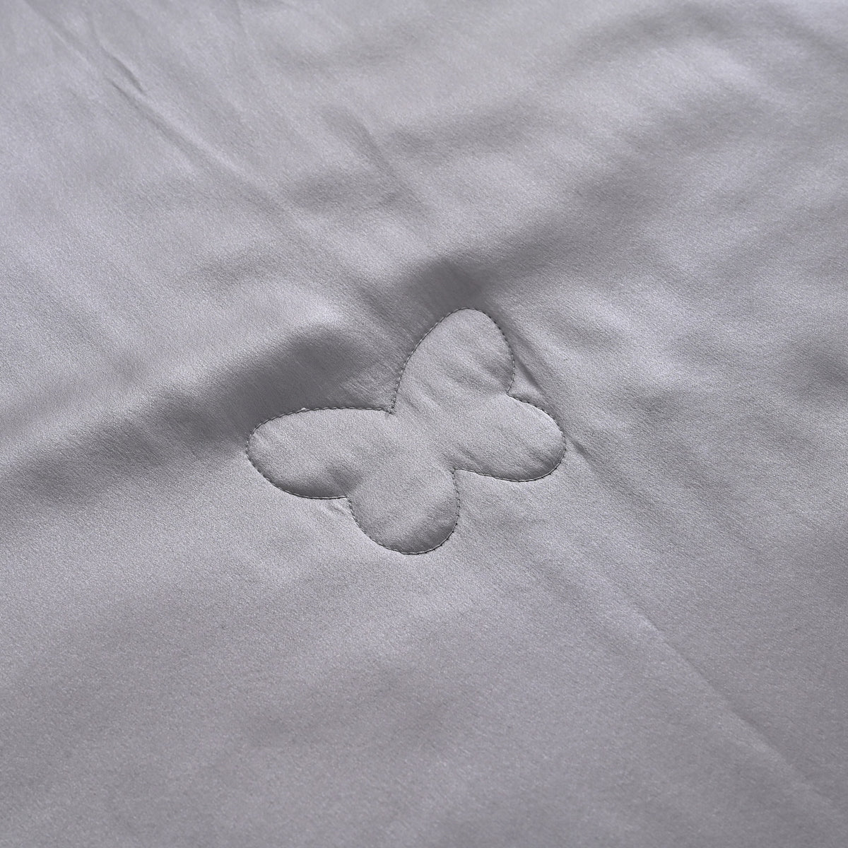 La Marey Signature 100% Mulberry Silk Quilt (135 x 200 cm, Single 400Gms) - Grey 8419176 4