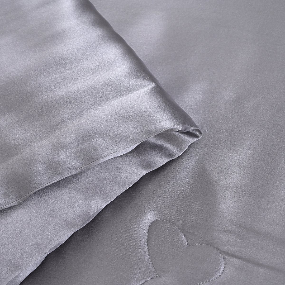 La Marey Signature 100% Mulberry Silk Quilt (135 x 200 cm, Single 400Gms) - Grey 8419176 6