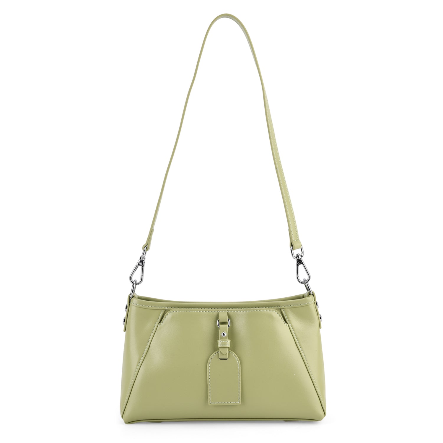 Limited Edition Designer Inspired - Premium Leather Shoulder Bag with Dual Interchangeable Straps - Light Green V32515882 6