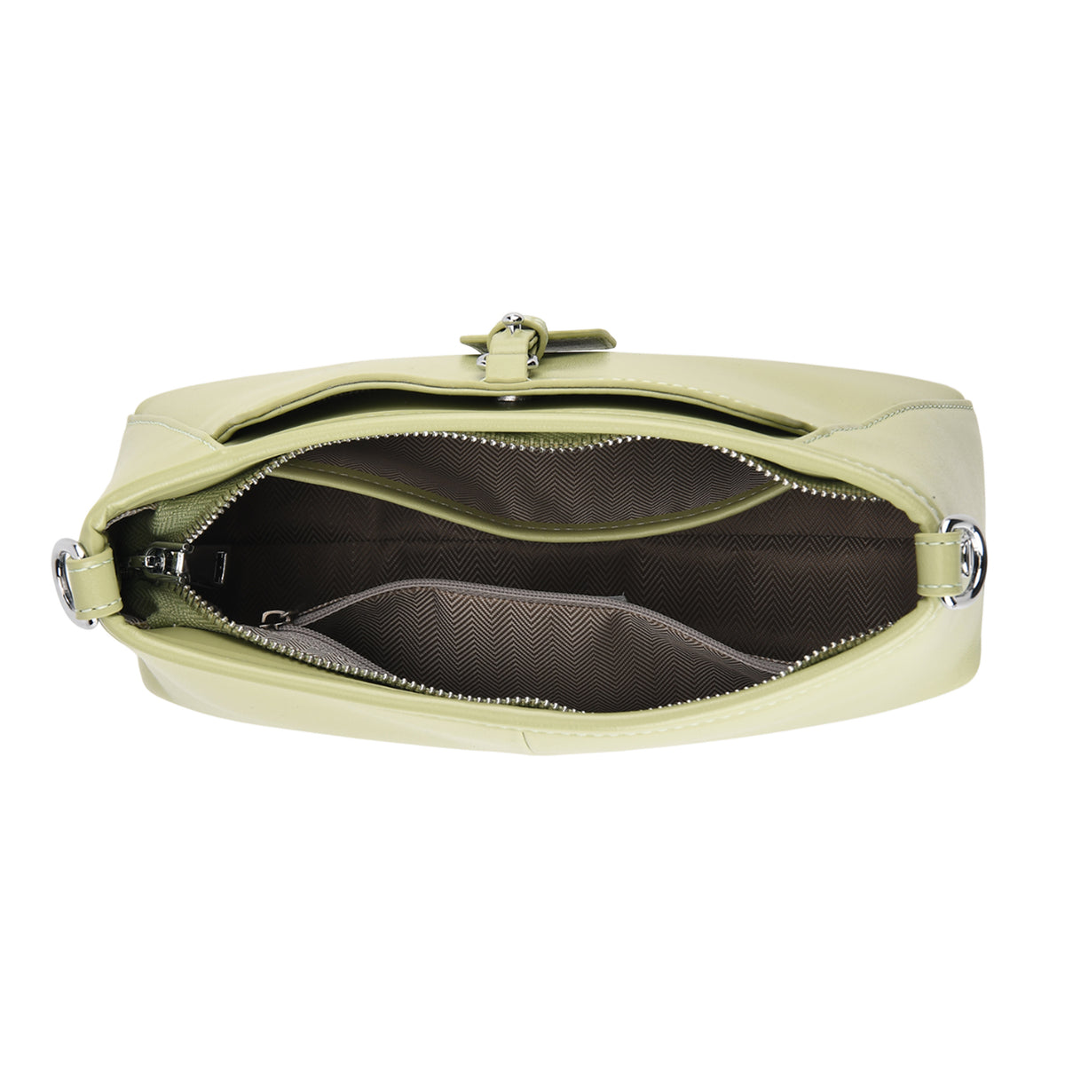 Limited Edition Designer Inspired - Premium Leather Shoulder Bag with Dual Interchangeable Straps - Light Green V32515882 7