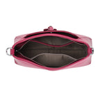 Limited Edition Designer Inspired - Premium Leather Shoulder Bag with Dual Interchangeable Straps - Fuchsia_8419391_6