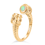 D'Joy Faceted Ethiopian Opal & Yellow Sapphire Ring in Yellow Gold Plated Sterling Silver._8419423_3