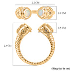 D'Joy Faceted Ethiopian Opal & Yellow Sapphire Ring in Yellow Gold Plated Sterling Silver._8419423_5