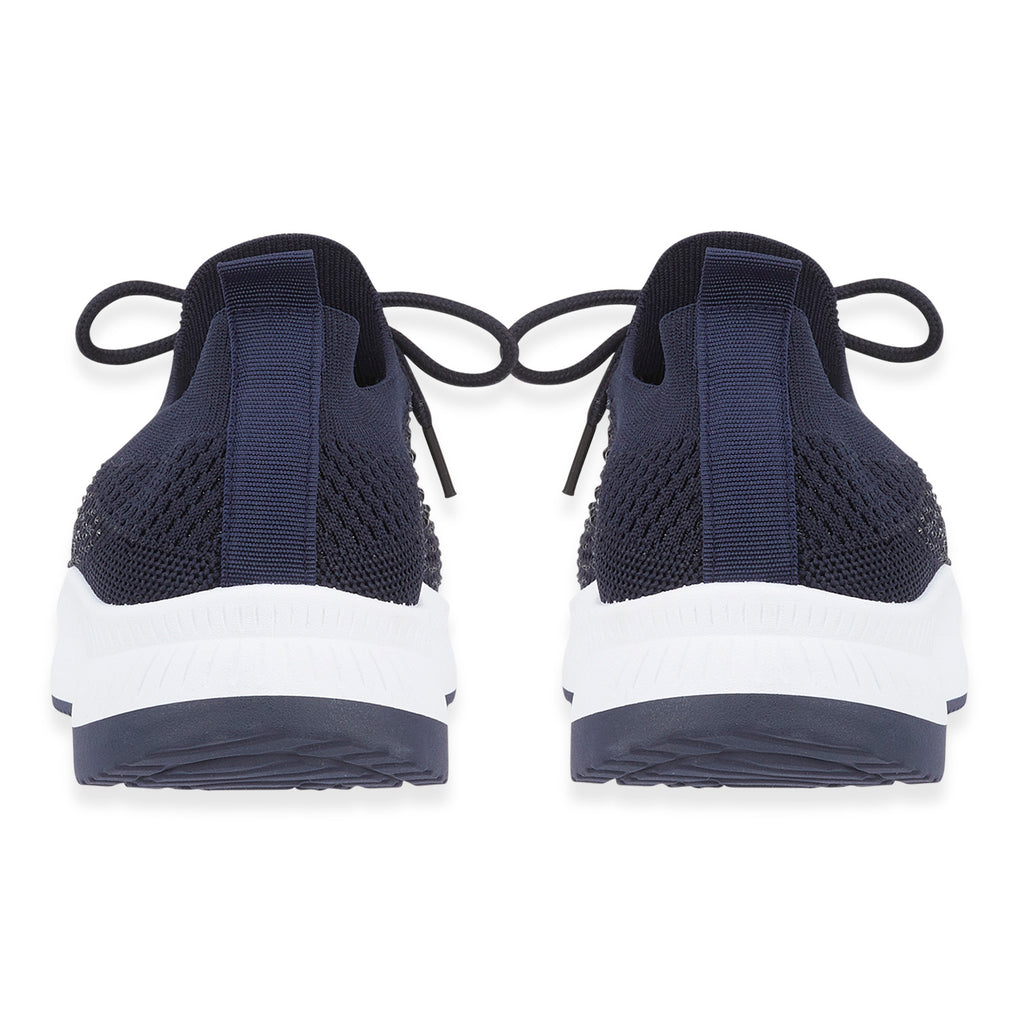 Calypso Light Weight Lace Up Trainer With Diamante Detailing (Size 7) - Navy_8419511_2
