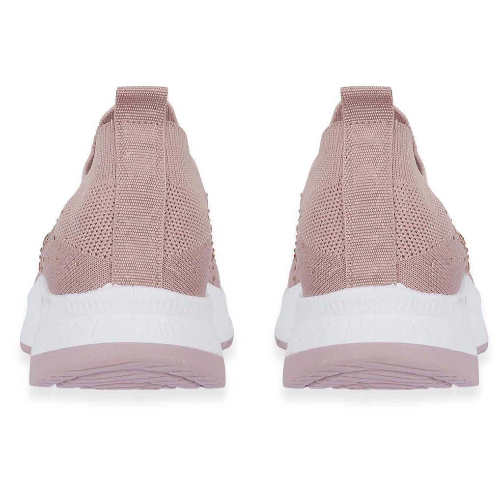 Negroni Ladies Lightweight Slip On Leisure Shoe With Decorative Diamantes (Size 6) - Pink_8419614_2