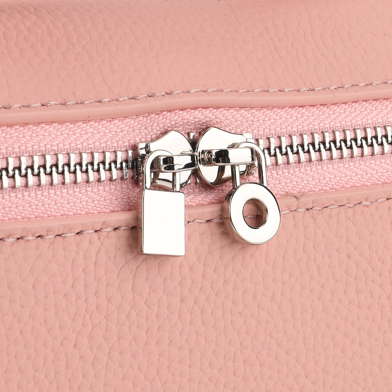 Genuine Leather Designer Minimalist Zipper Crossbody Top Handle Box Bag - Light Pink V32520233 7