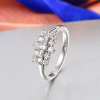 D'Joy - Moissanite Boat Ring in Platinum Overlay Sterling Silver_8419892_1