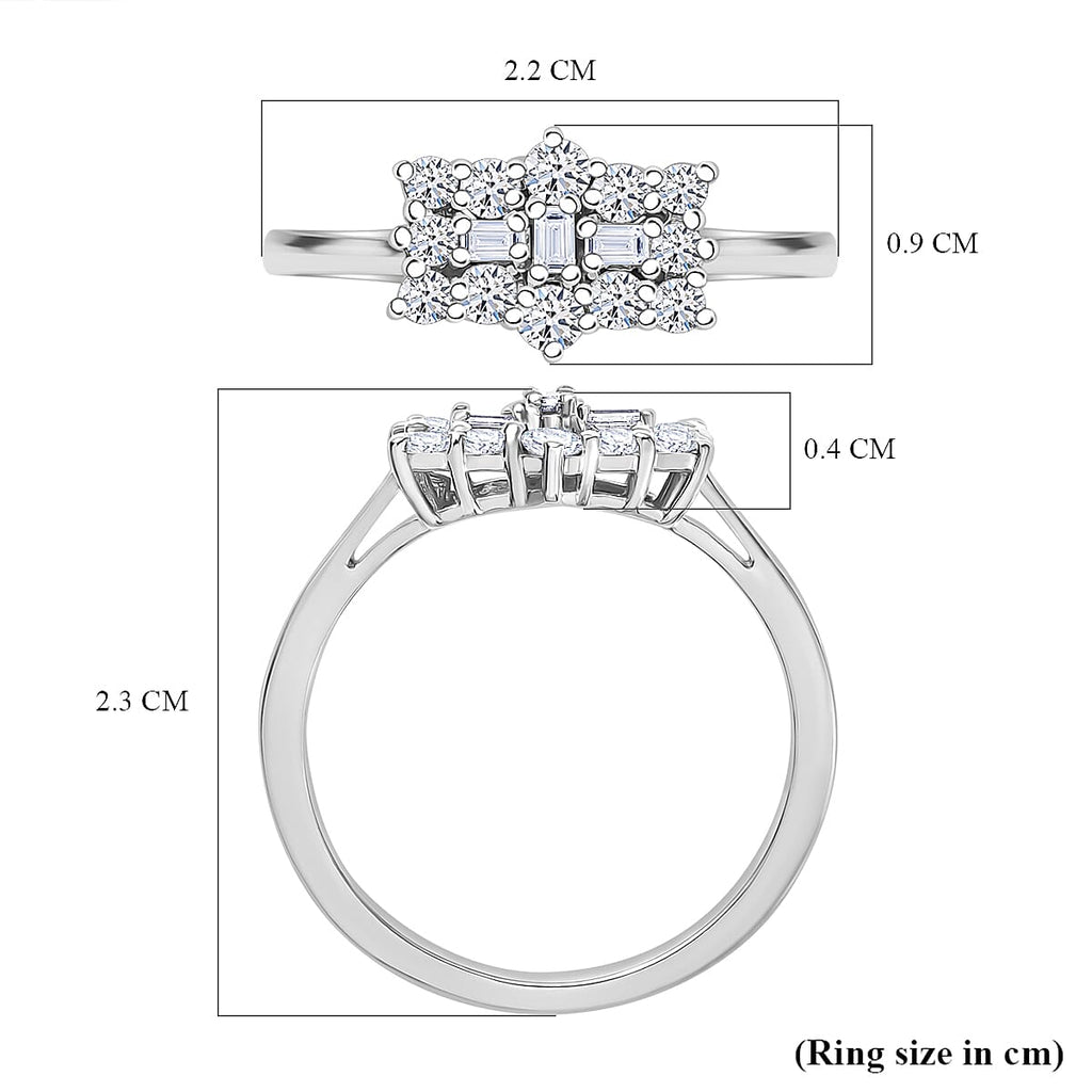 D'Joy - Moissanite Boat Ring in Platinum Overlay Sterling Silver_8419894_5
