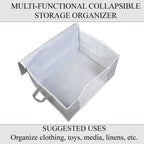 Patterned Storage Box (Size 60x30x45 cm) - Gray_8420255_5