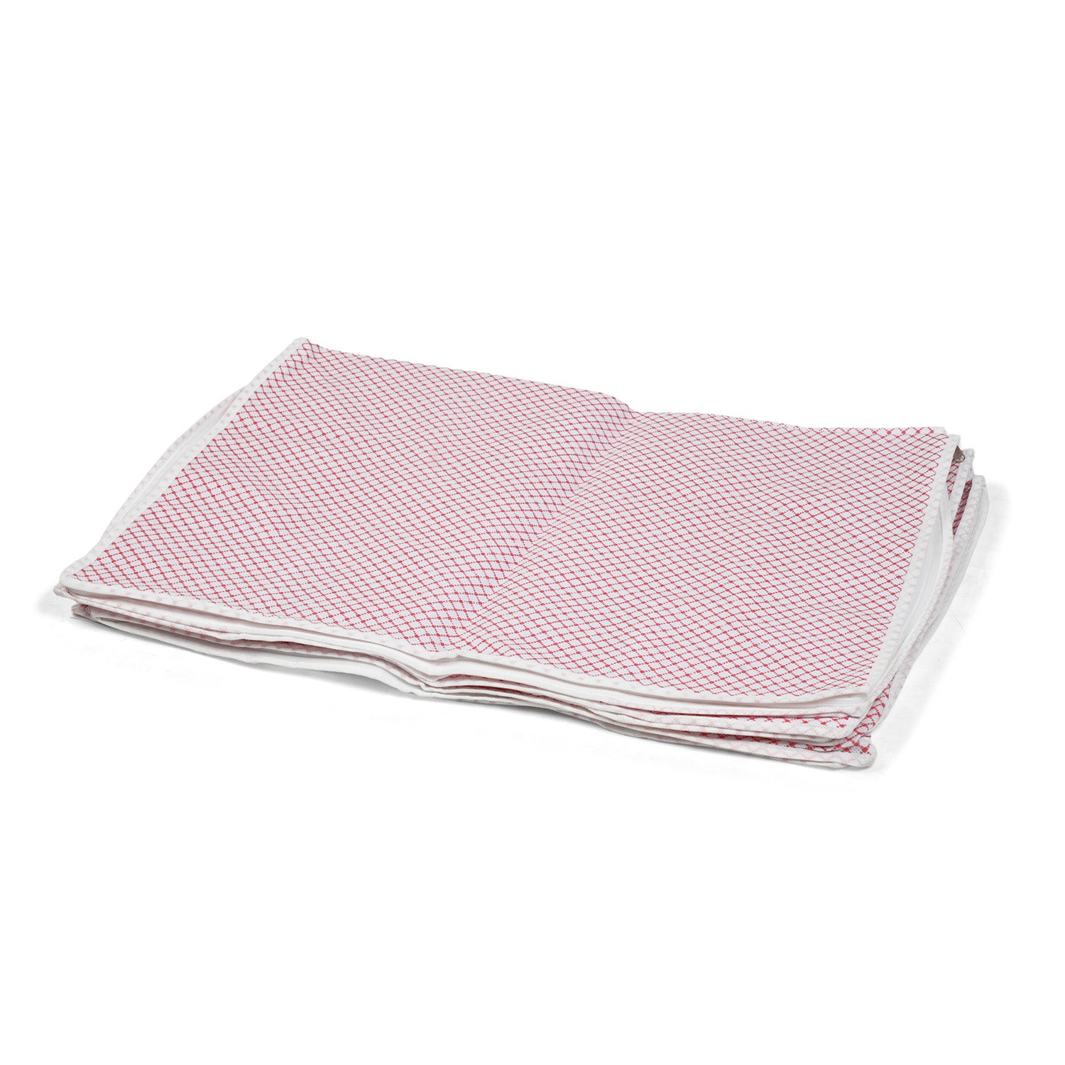 Set of 3 Non-Woven Fabric Storage Organisers with Clear Window &amp; Handle - Pink &amp; White V32491772 7