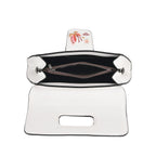 Floral Embroidered Crossbody Bag - White_8420298_5