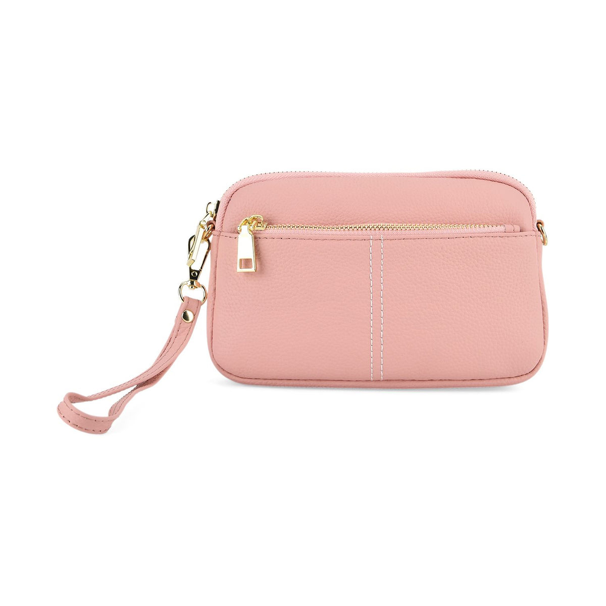 100% Genuine Leather Designer Minimalist Sling Shoulder Bag -  Pink 8420491 6