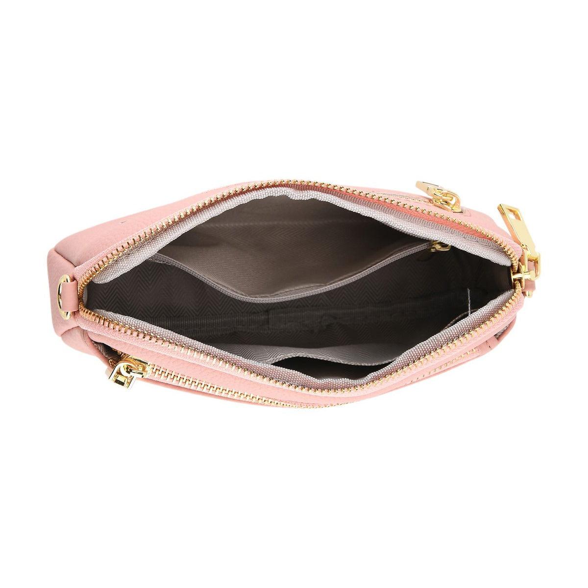100% Genuine Leather Designer Minimalist Sling Shoulder Bag -  Pink 8420491 7