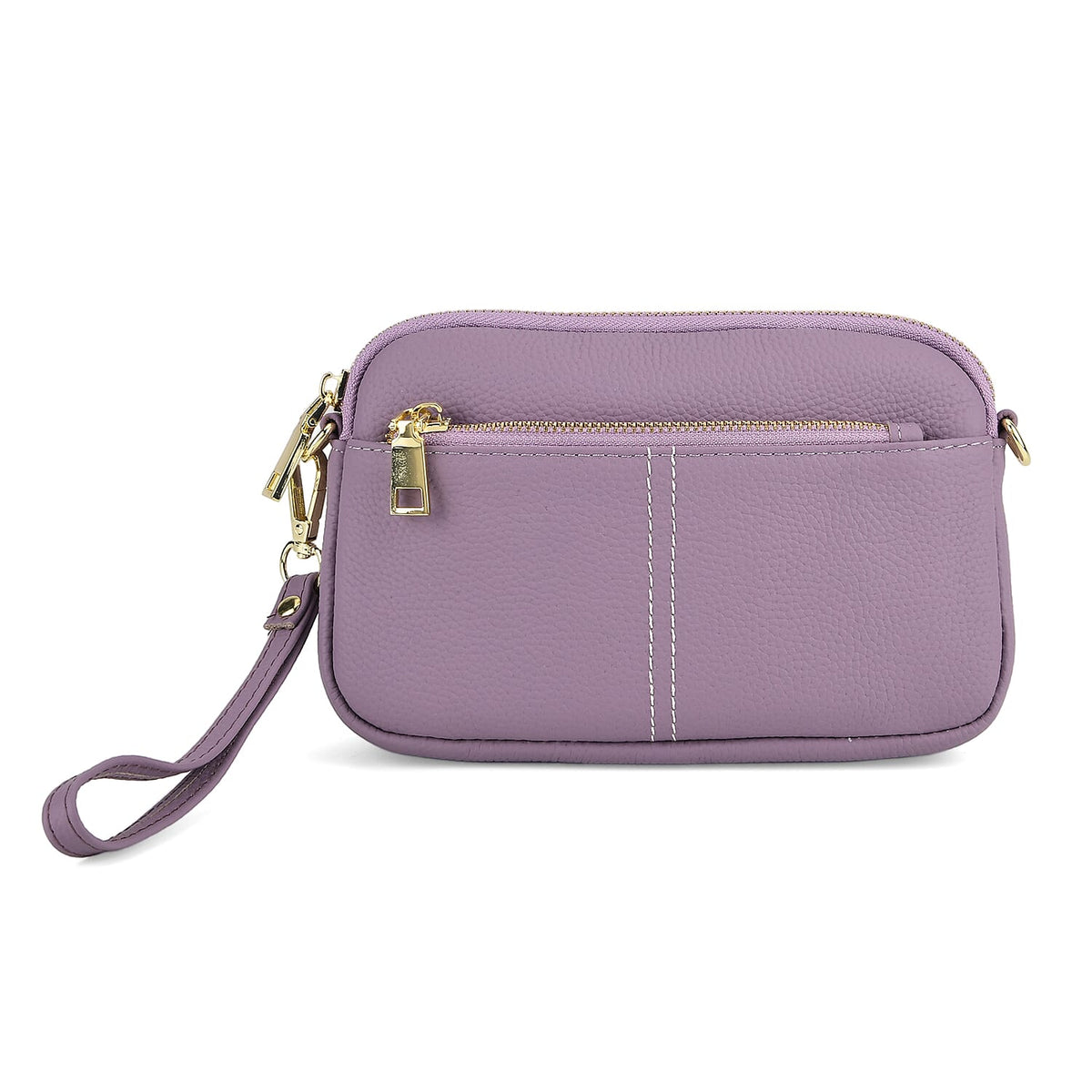 100% Genuine Leather Designer Minimalist Sling Shoulder Bag - Purple 8420512 6