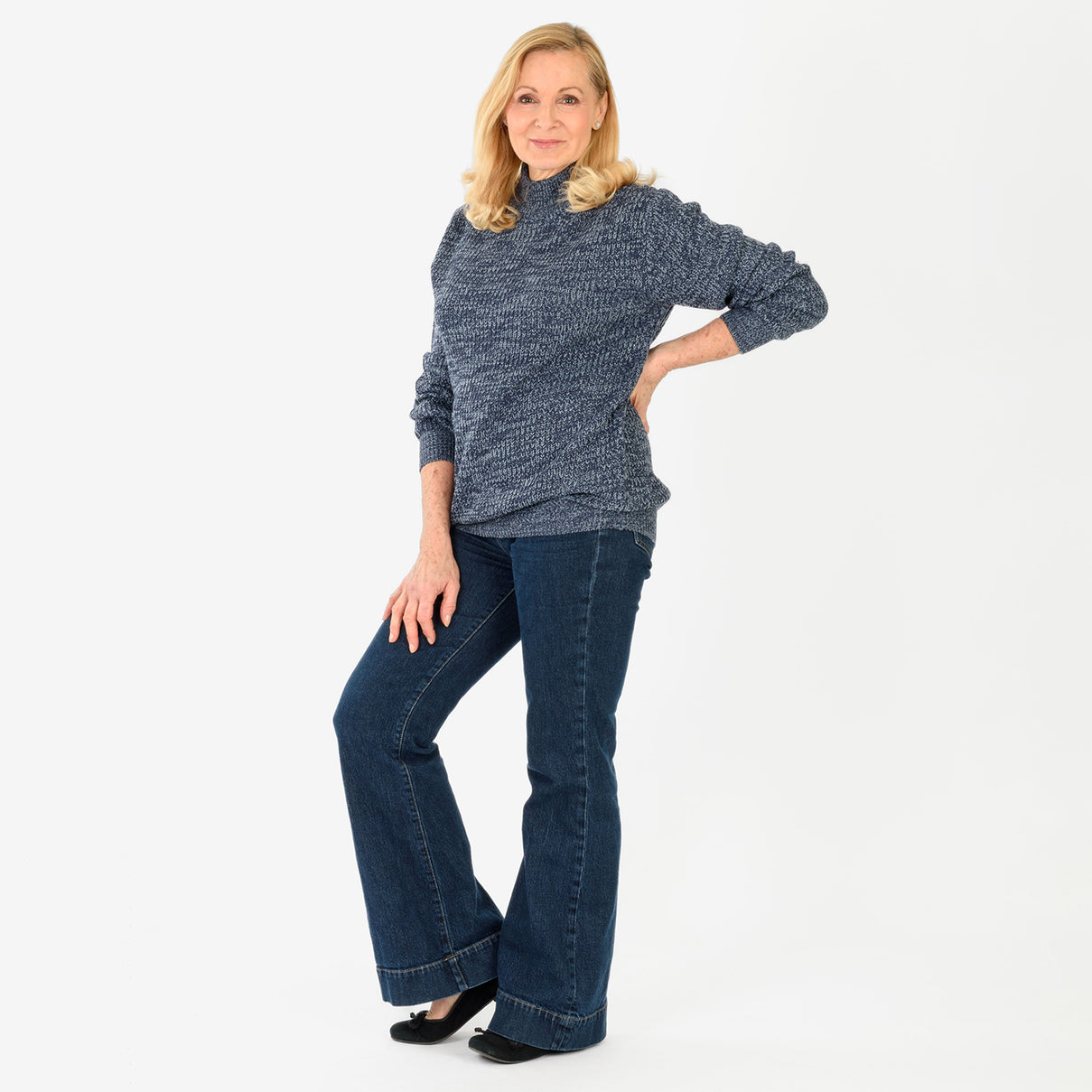Limited Stock Smog Super Soft Jumper (Size 8 to 10) - Denim Blue V32515827 2