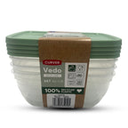 Curver Vedo Eco-Line Food Storage Set of 4 x 1.3L - Green_8420720