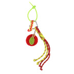 Set of 2 Crochet Fruit Charms Keychain - Orange & Red_8420763_4