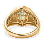 D'Joy - AAA Zambian Emerald SIGNET Ring in 18K Vermeil Sterling Silver._8420967_4