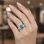Close Out Deal- D'Joy Australian Boulder Opal and Moissanite Ring in Rhodium Overlay Sterling Silver 1.68 Ct._8421092_1