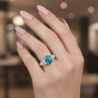 Close Out Deal- D'Joy Australian Boulder Opal and Moissanite Ring in Rhodium Overlay Sterling Silver 1.68 Ct._8421093_1