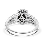 Close Out Deal- D'Joy Australian Boulder Opal and Moissanite Ring in Rhodium Overlay Sterling Silver 1.68 Ct._8421093_4