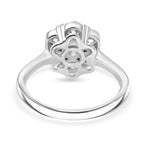 D'Joy Moissanite Floral Ring in Yellow Gold Plated and Platinum Overlay Sterling Silver 1.28 Ct._8421714_4