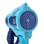 57-Hole Automatic Bubble Blaster - Blue Rechargeable Space Jet Machine with 3.7V Battery & 150ml Solution_8422001_4