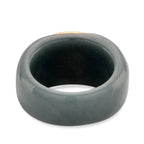 D'Joy White Mabe Pearl & Natural Jadeite Band Ring in Yellow Gold Plated Sterling Silver 38.80 Ct._8422050_4