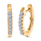 Luxuriant - Lab Grown Diamond (SI/G-H) Half Hoop Earring in Yellow Gold Plated Sterling Silver_8422339