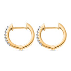 Luxuriant - Lab Grown Diamond (SI/G-H) Half Hoop Earring in Yellow Gold Plated Sterling Silver_8422339_3
