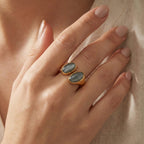 D'Joy Natural Olmec Jadeite Bypass Ring in Yellow Gold Plated Sterling Silver 3.80 Ct._8422501_1