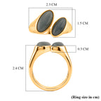 D'Joy Natural Olmec Jadeite Bypass Ring in Yellow Gold Plated Sterling Silver 3.80 Ct._8422501_5