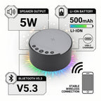 Bluetooth Speaker (Size 1x57 cm) - Black & White_8422533_3