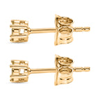 D'Joy Yellow Diamond Stud Push Back Earring in 18K Vermeil Yellow Gold Plated Sterling Silver_8422699_3