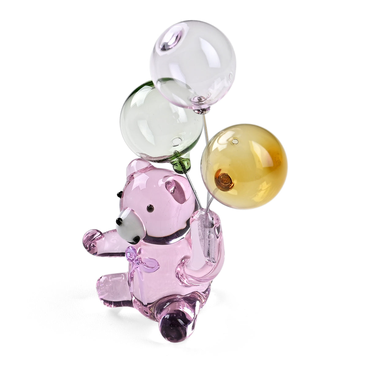 Livmore Glass Bear with Balloon Decor - Pink 8426198 3